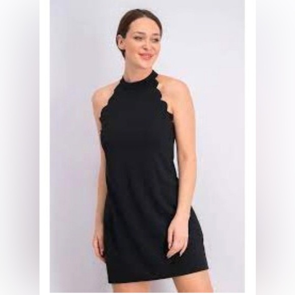 NWT Fortune + Ivy Marina Scallop Dress -  Size M-XL - Picture 1 of 13